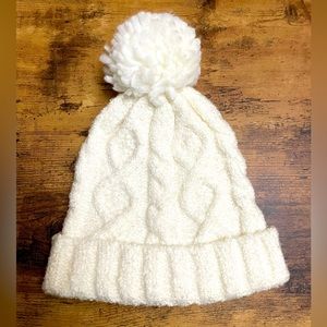 Carters Toddler Girl Size 2t-4t Cable Knit Winter Pom Hat